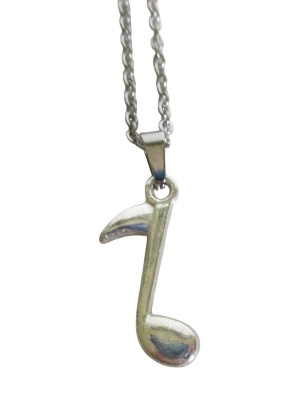 New Musical Note Pendant Necklace With 18" Stainless Chain Music Musician Jewelr